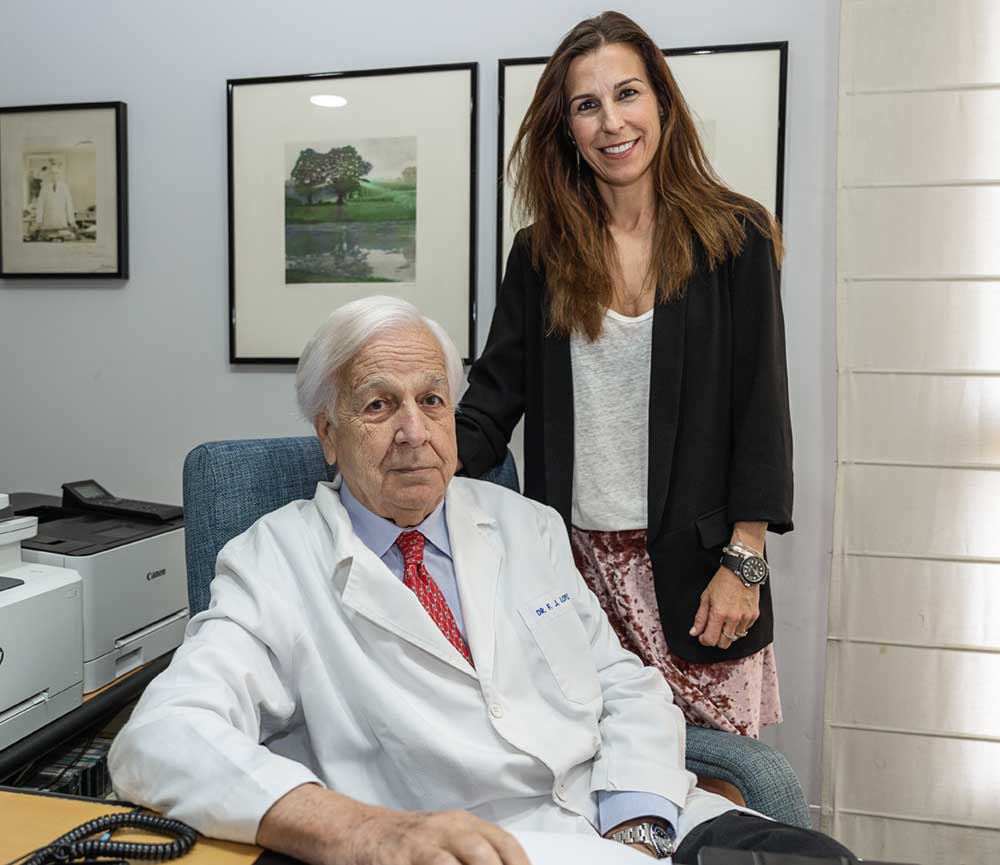 Carolina y su padre, Juan José López-Ibor